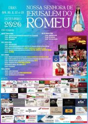 Cartaz Festa em honra de Nossa Senhora de Jerusalém 2026 - Romeu