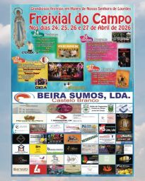 Cartaz Festa em honra de Nossa Senhora de Lourdes 2026 - Freixial do Campo