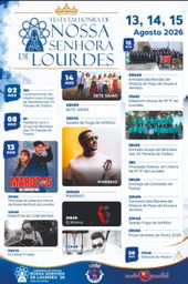 Cartaz Festa em honra de Nossa Senhora de Lourdes 2026 - Paço de Sousa