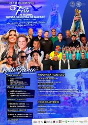 Cartaz Festa em Honra de Nossa Senhora de Nazaré 2025 - Gaia