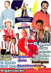 Cartaz Festa em Honra de Nossa Senhora de Todo Mundo 2024 - Paços de Ferreira