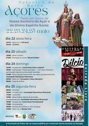 Cartaz Festa em honra de Nossa Senhora do Açor e do Divino Espírito Santo 2026 - Celorico da Beira