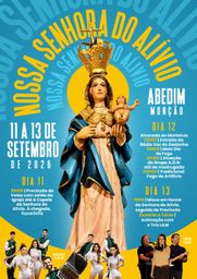 Cartaz Festa em honra de Nossa Senhora do Alívio 2026 - Abedim