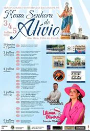 Cartaz Festa em honra de Nossa Senhora do Alívio 2026 - Rio Mau