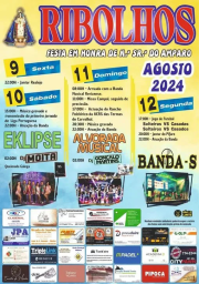 Cartaz Festa em Honra de Nossa Senhora do Amparo 2024 - Ribolhos
