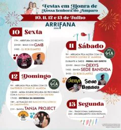 Cartaz Festa em honra de Nossa Senhora do Amparo 2026 - Arrifana