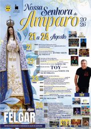 Cartaz Festa em honra de Nossa Senhora do Amparo 2026 - Felgar