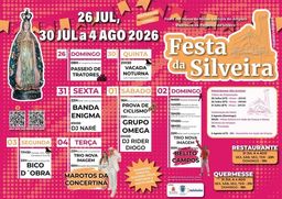 Cartaz Festa em honra de Nossa Senhora do Amparo 2026 - Silveira