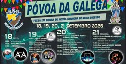Cartaz Festa em honra de Nossa Senhora do Bom Sucesso 2026 - Póvoa da Galega