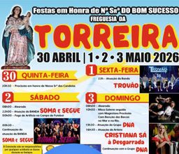 Cartaz Festa em honra de Nossa Senhora do Bom Sucesso 2026 - Torreira