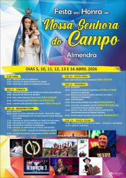 Cartaz Festa em honra de Nossa Senhora do Campo 2026 - Almendra