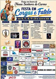 Cartaz Festa em honra de Nossa Senhora do Carmo 2026 - Corgas e Fatelo