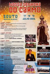 Cartaz Festa em honra de Nossa Senhora do Carmo 2026 - Souto