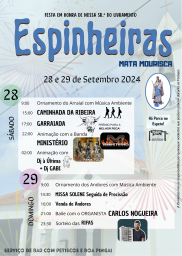 Cartaz Festa em Honra de Nossa Senhora do Livramento 2024 - Espinheiras