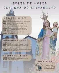 Cartaz Festa em honra de Nossa Senhora do Livramento 2026 - Caniço