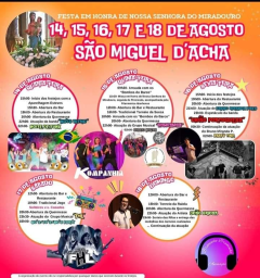Cartaz Festa em Honra de Nossa Senhora do Miradouro 2024 - São Miguel de Acha