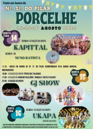 Cartaz Festa em Honra de Nossa Senhora do Pilar 2024 - Porcelhe
