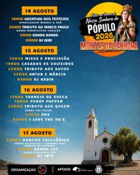 Cartaz Festa em honra de Nossa Senhora do Pópulo 2026 - Montes da Senhora