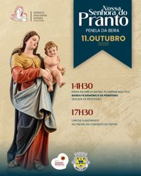 Cartaz Festa em Honra de Nossa Senhora do Pranto 2026 - Penela da Beira