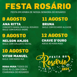 Cartaz Festa em Honra de Nossa Senhora do Rosário 2024 - Moita