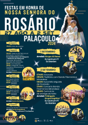 Cartaz Festa em Honra de Nossa Senhora do Rosário 2024 - Palaçoulo