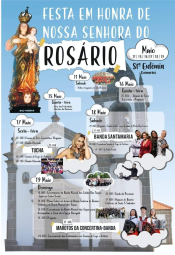 Cartaz Festa em Honra de Nossa Senhora do Rosário 2024 - Santa Eufémia
