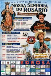 Cartaz Festa em honra de Nossa Senhora do Rosário 2026 - Edrosa