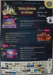 Cartaz Festa em honra de Nossa Senhora do Rosário 2026 - Lamas de Orelhão
