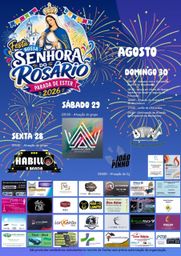 Cartaz Festa em honra de Nossa Senhora do Rosário 2026 - Parada de Ester