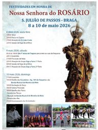 Cartaz Festa em honra de Nossa Senhora do Rosário 2026 - S. Julião de Passos