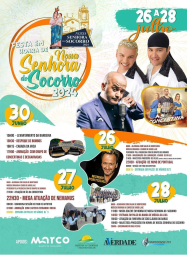 Cartaz Festa em Honra de Nossa Senhora do Socorro 2024 - Paredes de Viadores