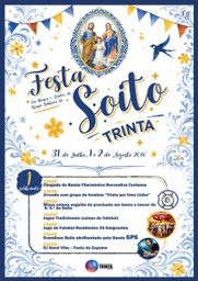 Cartaz Festa em honra de Nossa Senhora do Soito 2026 - Trinta