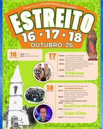 Cartaz Festa em honra de Nossa Senhora do Testinho 2026 - Estreito
