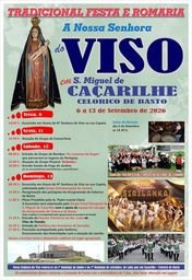 Cartaz Festa em honra de Nossa Senhora do Viso 2026 - Caçarilhe