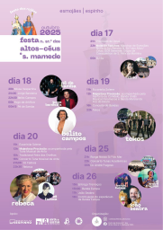 Cartaz Festa em Honra de Nossa Senhora dos Altos-Céus 2025 - Esmojães