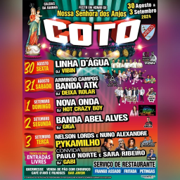 Cartaz Festa em Honra de Nossa Senhora dos Anjos 2024 - Caldas da Rainha