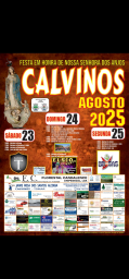 Cartaz Festa em Honra de Nossa Senhora dos Anjos 2025 - Calvinos