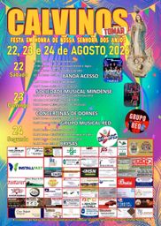 Cartaz Festa em honra de Nossa Senhora dos Anjos 2026 - Calvinos