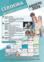 Cartaz Festa em honra de Nossa Senhora dos Milagres 2026 - Cerdeira