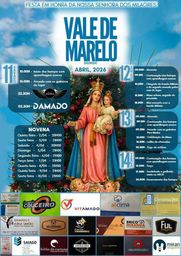Cartaz Festa em honra de Nossa Senhora dos Milagres 2026 - Vale de Marelo