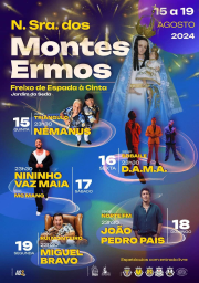 Cartaz Festa em Honra de Nossa Senhora dos Montes 2024 - Freixo de Espada à Cinta