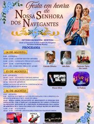 Cartaz Festa em honra de Nossa Senhora dos Navegantes 2026 - Outeiro da Maceda