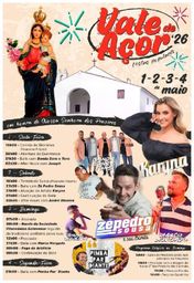Cartaz Festa em honra de Nossa Senhora dos Prazeres 2026 - Vale de Açor