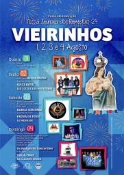 Cartaz Festa em Honra de Nossa Senhora dos Remédio 2024 - Vieirinhos