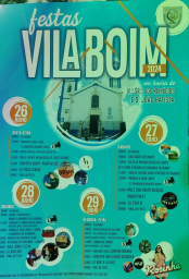 Cartaz Festa em Honra de Nossa Senhora dos Remédio 2024 - Vila Boim