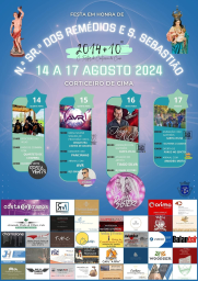 Cartaz Festa em Honra de Nossa Senhora dos Remédios 2024 - Corticeiro de Cima