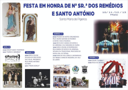 Cartaz Festa em Honra de Nossa Senhora dos Remédios 2024 - Santa Maria de Pigeiros