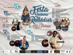 Cartaz Festa em Honra de Nossa Senhora dos Remédios 2025 - Palme