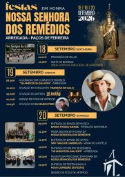 Cartaz Festa em honra de Nossa Senhora dos Remédios 2026 - Arreigada