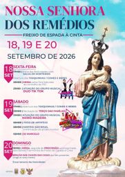 Cartaz Festa em honra de Nossa Senhora dos Remédios 2026 - Freixo de Espada à Cinta